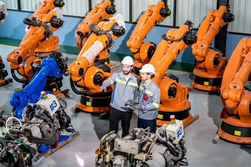 about factory 7 engineer inspecting automatic ai robot arm and mac 2023 11 27 05 17 29 utc 1