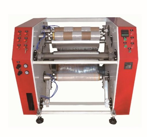 PVC stretch film rewinding machine